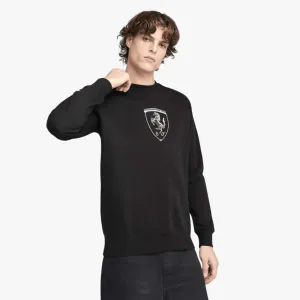 Puma Mens Ferrari Race Big Shield Sweater Black
