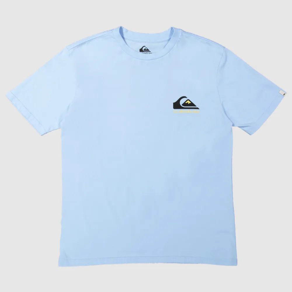 Quiksilver Omni Logo T Shirt - Clear Sky