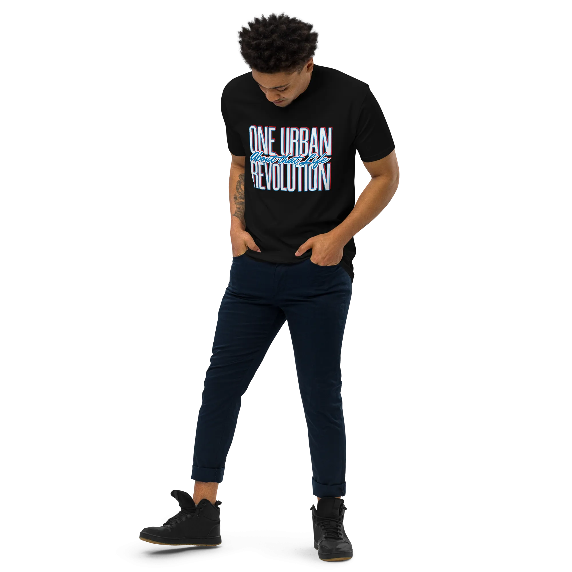 "ABOUT THAT LIFE" Men’s Premium Heavyweight Tee