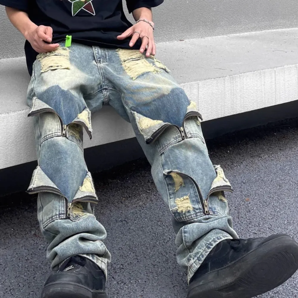 "American High Street Distressed" Jeans