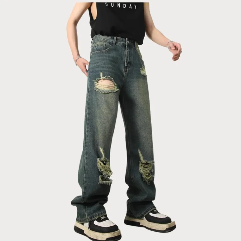 "American Vintage Loose Ripped" Jeans
