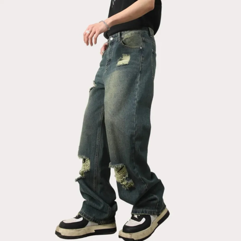 "American Vintage Loose Ripped" Jeans