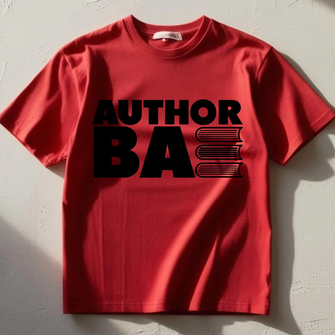 "Author Bae" Red Tee