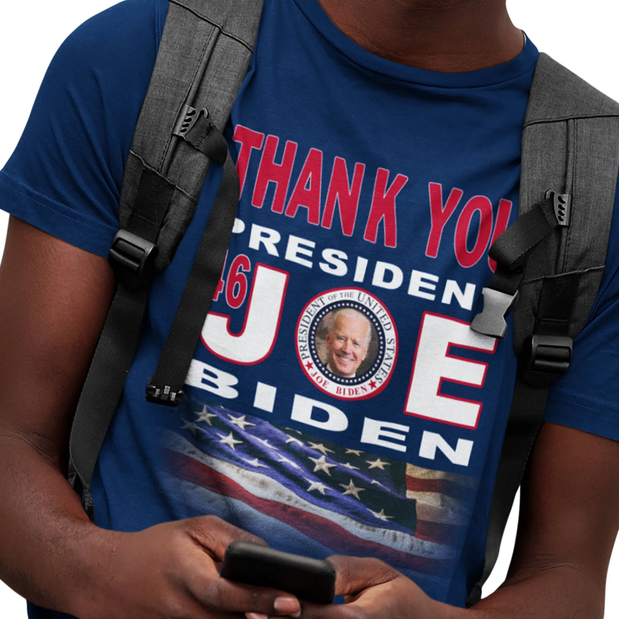 "Limited Edition 'Thank You Joe' Biden Tee – Perfect for 2024 Election Supporters!" Navy