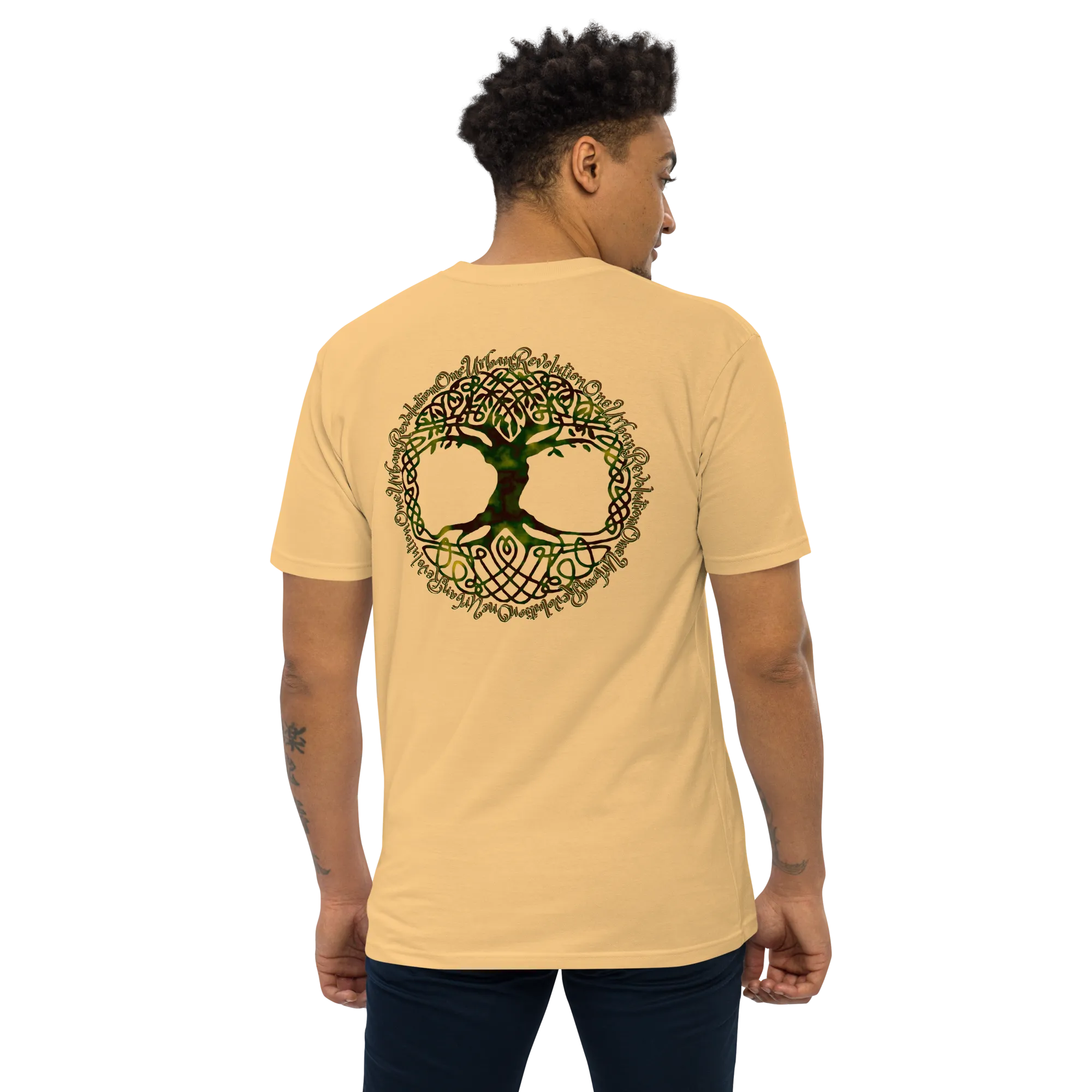 "LOVE ME TO LIFE" Men’s Premium Heavyweight Tee