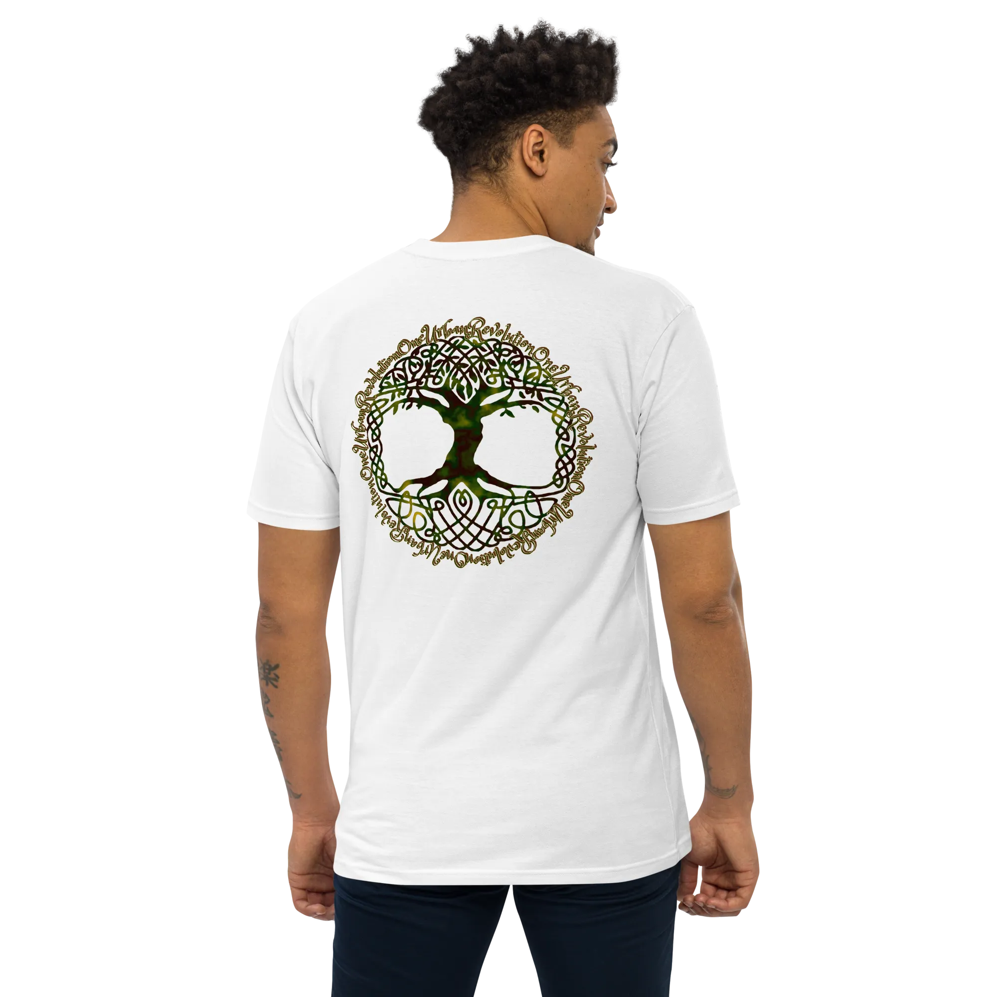 "LOVE ME TO LIFE" Men’s Premium Heavyweight Tee