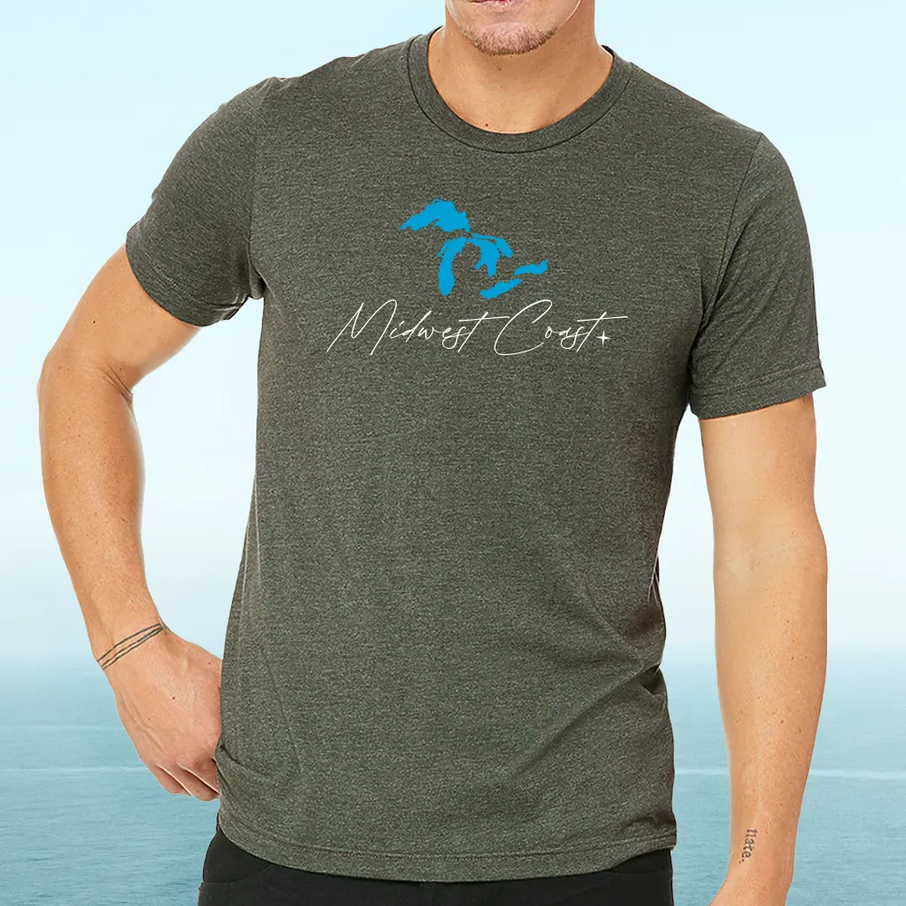 "Midwest Coast" Men's Crew T-Shirt
