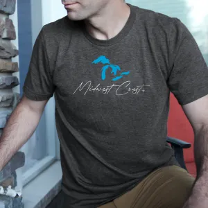 "Midwest Coast" Men's Crew T-Shirt