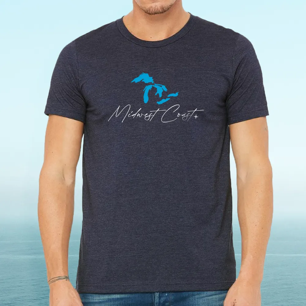 "Midwest Coast" Men's Crew T-Shirt
