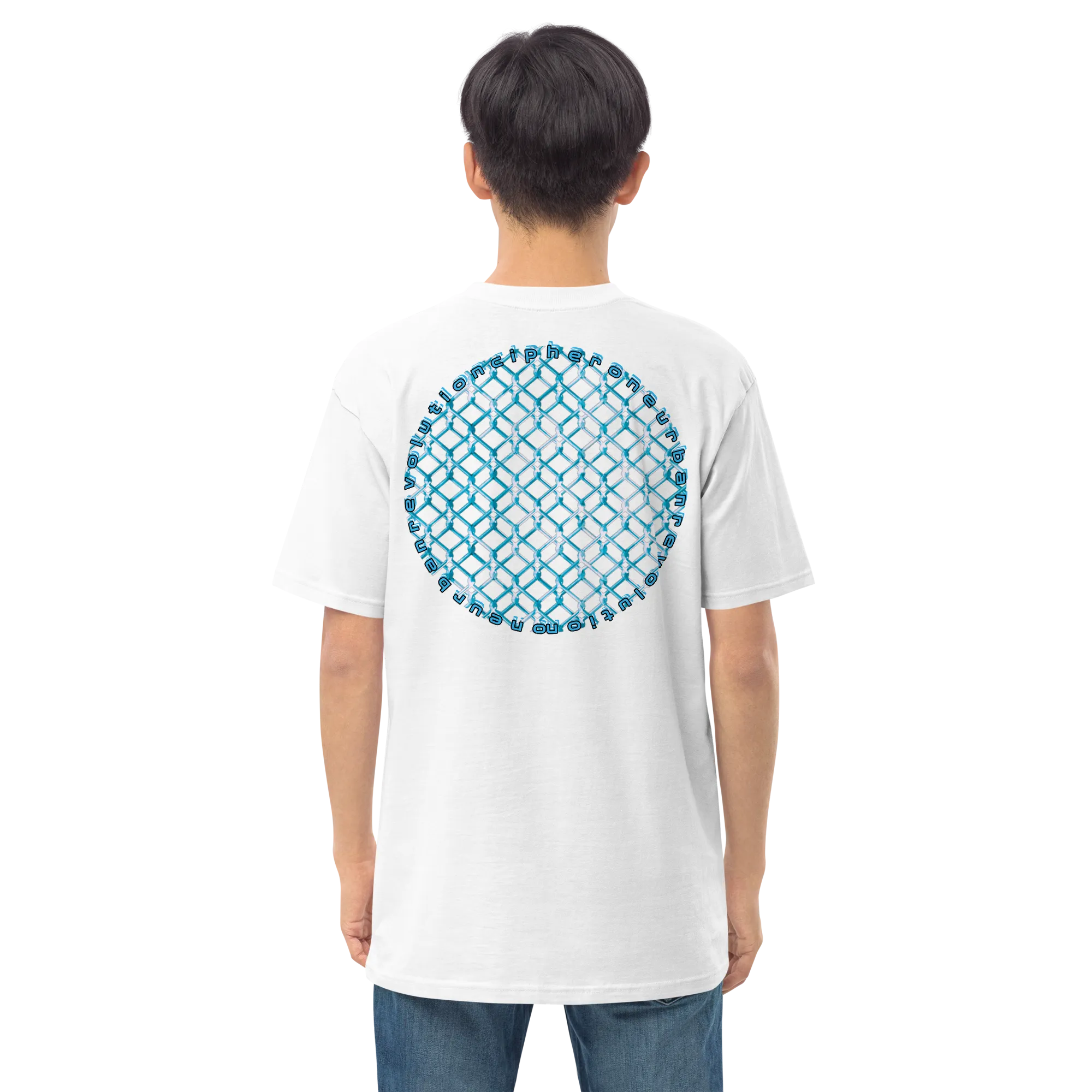 "OFF THE FENCE" Men’s Premium Heavyweight Tee