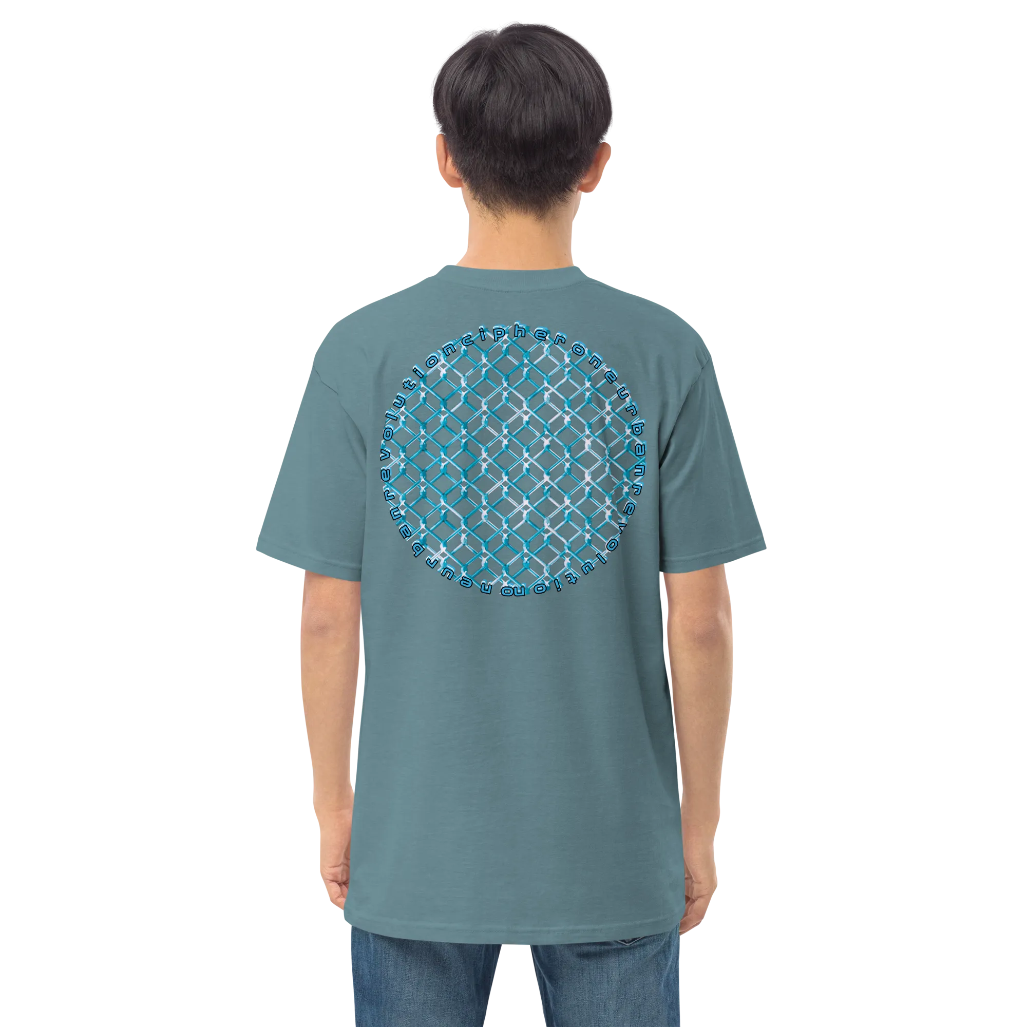 "OFF THE FENCE" Men’s Premium Heavyweight Tee
