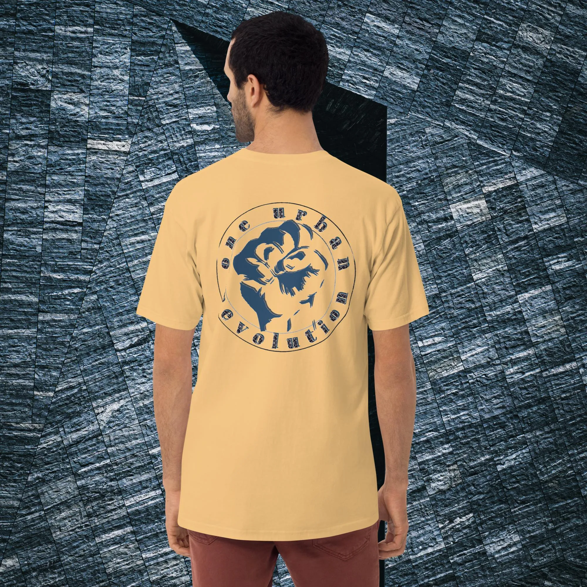 "VINTAGE CIPHER" Men’s Premium Heavyweight Tee