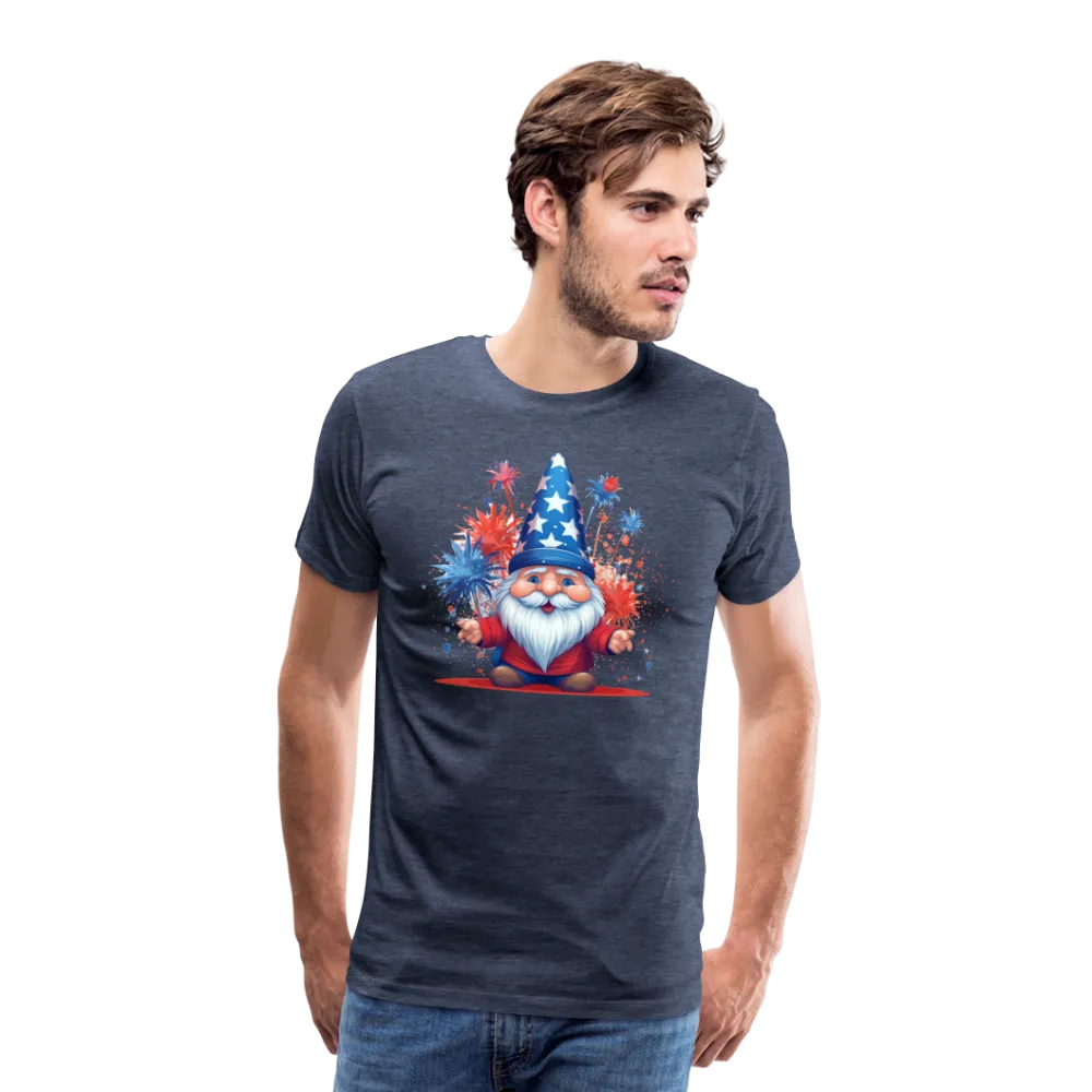 "Yankee Doodle Dandy Gnome" - Charming Men's Premium 4th of July T-Shirt