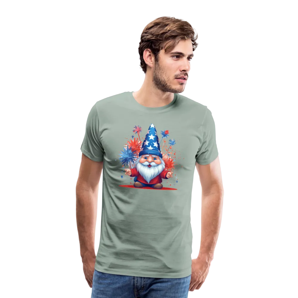 "Yankee Doodle Dandy Gnome" - Charming Men's Premium 4th of July T-Shirt