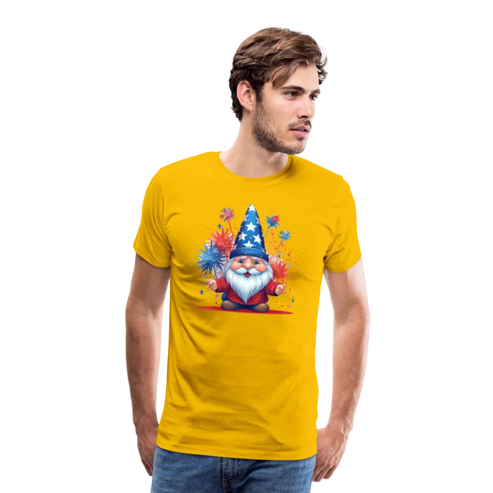 "Yankee Doodle Dandy Gnome" - Charming Men's Premium 4th of July T-Shirt