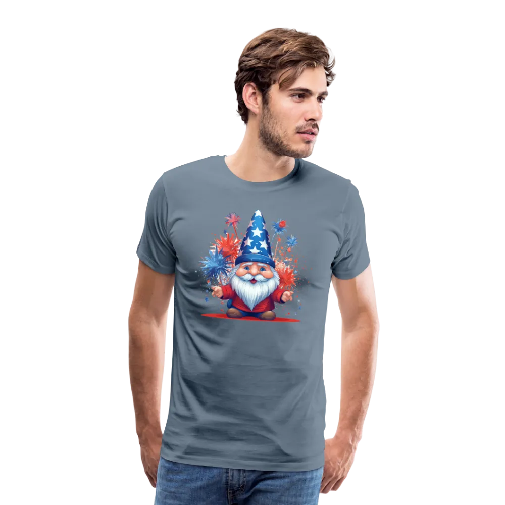 "Yankee Doodle Dandy Gnome" - Charming Men's Premium 4th of July T-Shirt