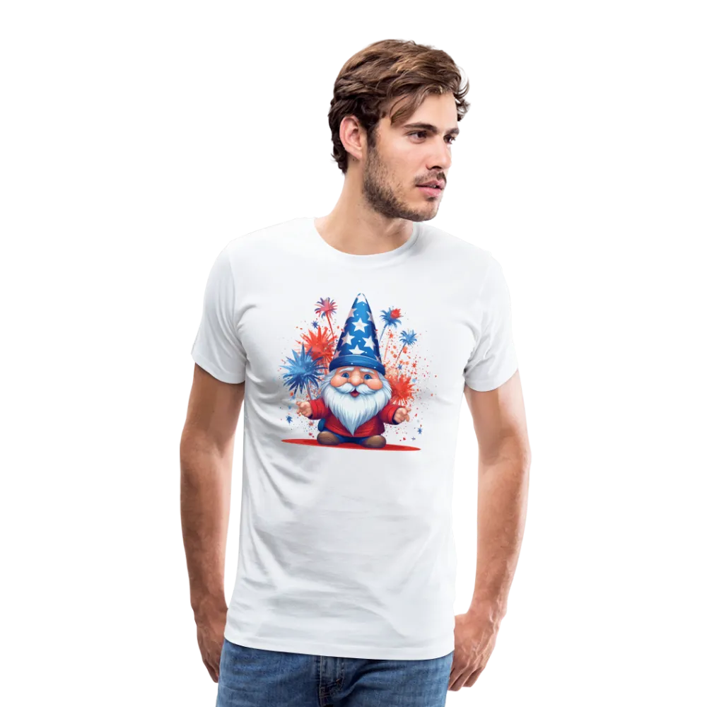 "Yankee Doodle Dandy Gnome" - Charming Men's Premium 4th of July T-Shirt