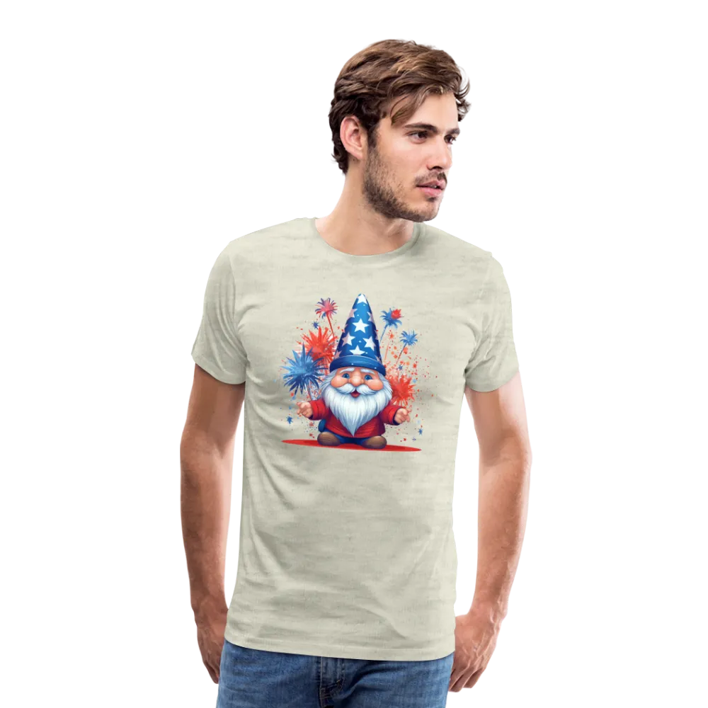 "Yankee Doodle Dandy Gnome" - Charming Men's Premium 4th of July T-Shirt