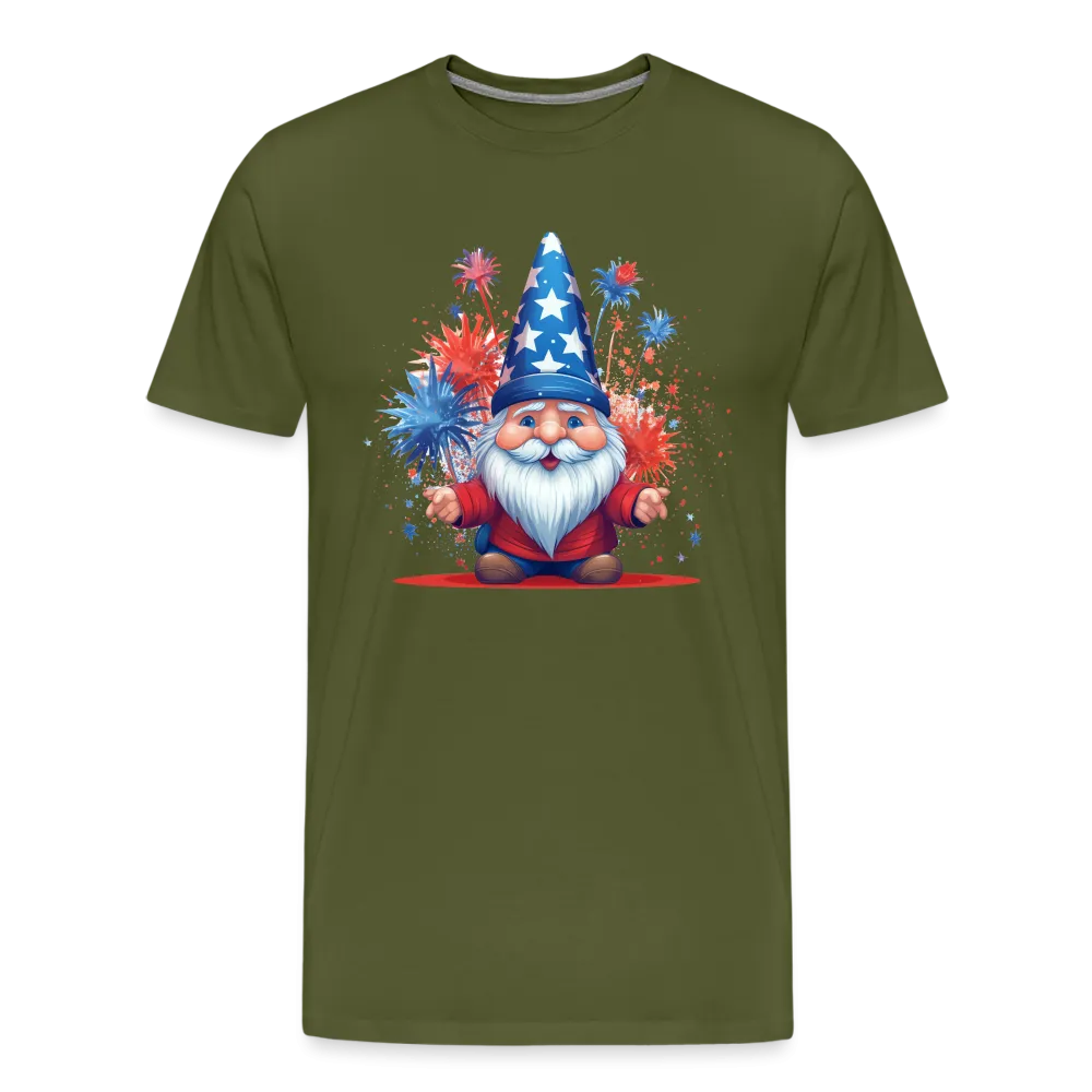 "Yankee Doodle Dandy Gnome" - Charming Men's Premium 4th of July T-Shirt
