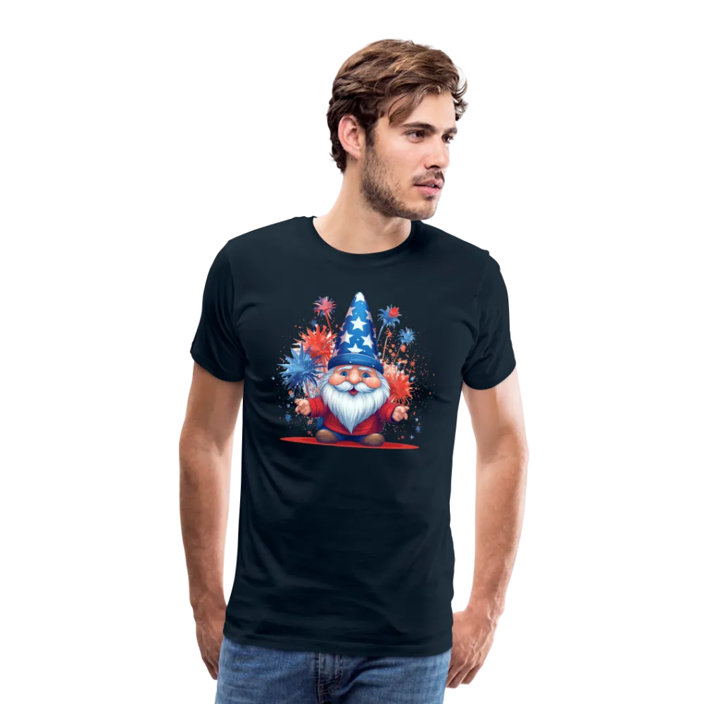 "Yankee Doodle Dandy Gnome" - Charming Men's Premium 4th of July T-Shirt