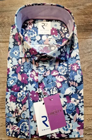 R2 - Amsterdam shirt made with Liberty bold print Fabric