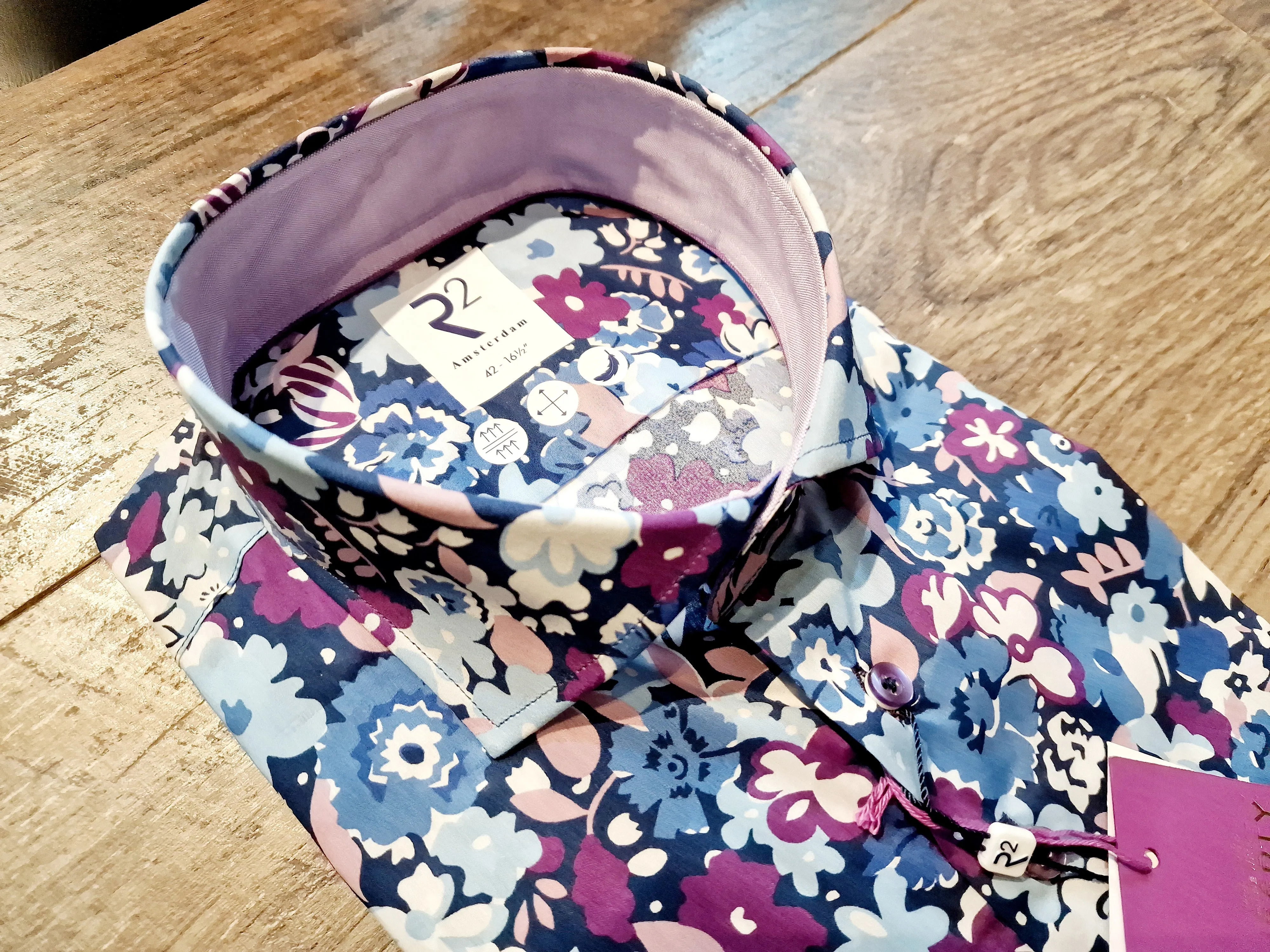 R2 - Amsterdam shirt made with Liberty bold print Fabric