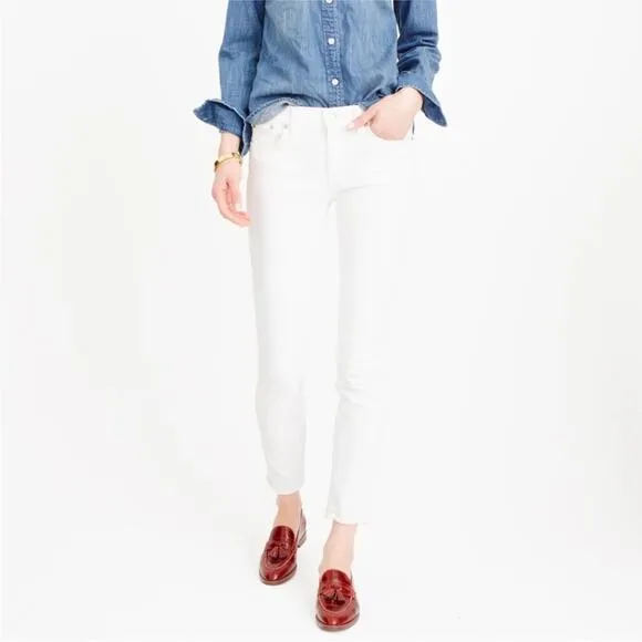 Rag &amp; Bone Frayed Hemline Blanc Capri Ankle Jeans, NWT, Size 23, MSRP $260