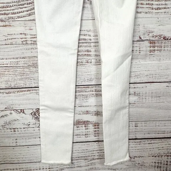 Rag &amp; Bone Frayed Hemline Blanc Capri Ankle Jeans, NWT, Size 23, MSRP $260