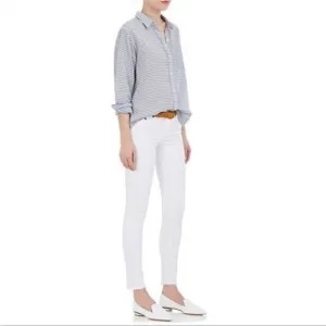 Rag &amp; Bone Frayed Hemline Blanc Capri Ankle Jeans, NWT, Size 23, MSRP $260