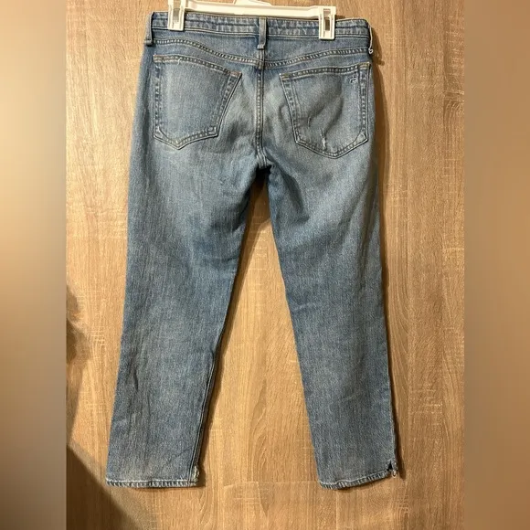 Rag &amp; Bone Light Blue Denim Jeans Size 26 Low Rise Slim Boyfriend