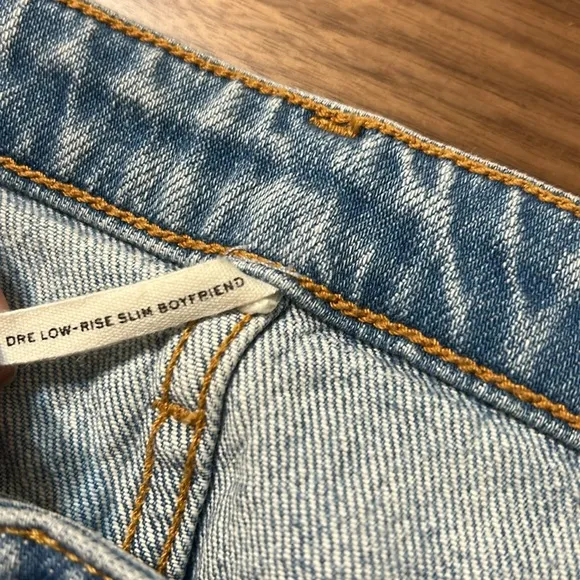 Rag &amp; Bone Light Blue Denim Jeans Size 26 Low Rise Slim Boyfriend