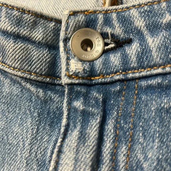 Rag &amp; Bone Light Blue Denim Jeans Size 26 Low Rise Slim Boyfriend