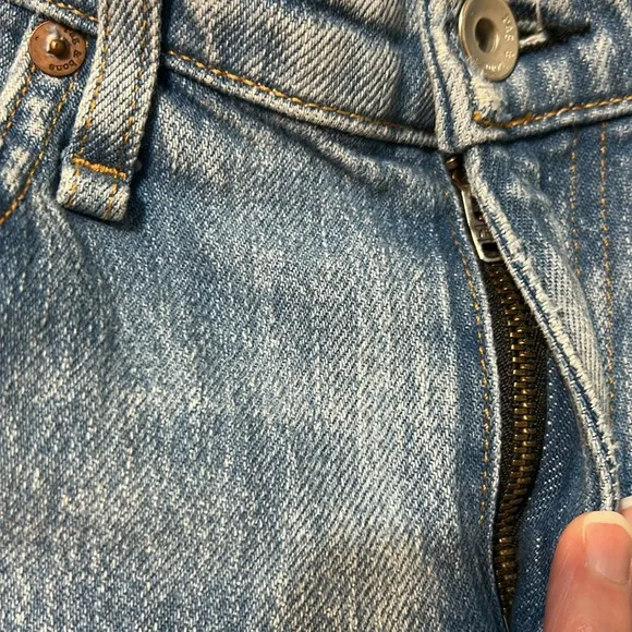 Rag &amp; Bone Light Blue Denim Jeans Size 26 Low Rise Slim Boyfriend
