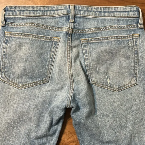 Rag &amp; Bone Light Blue Denim Jeans Size 26 Low Rise Slim Boyfriend
