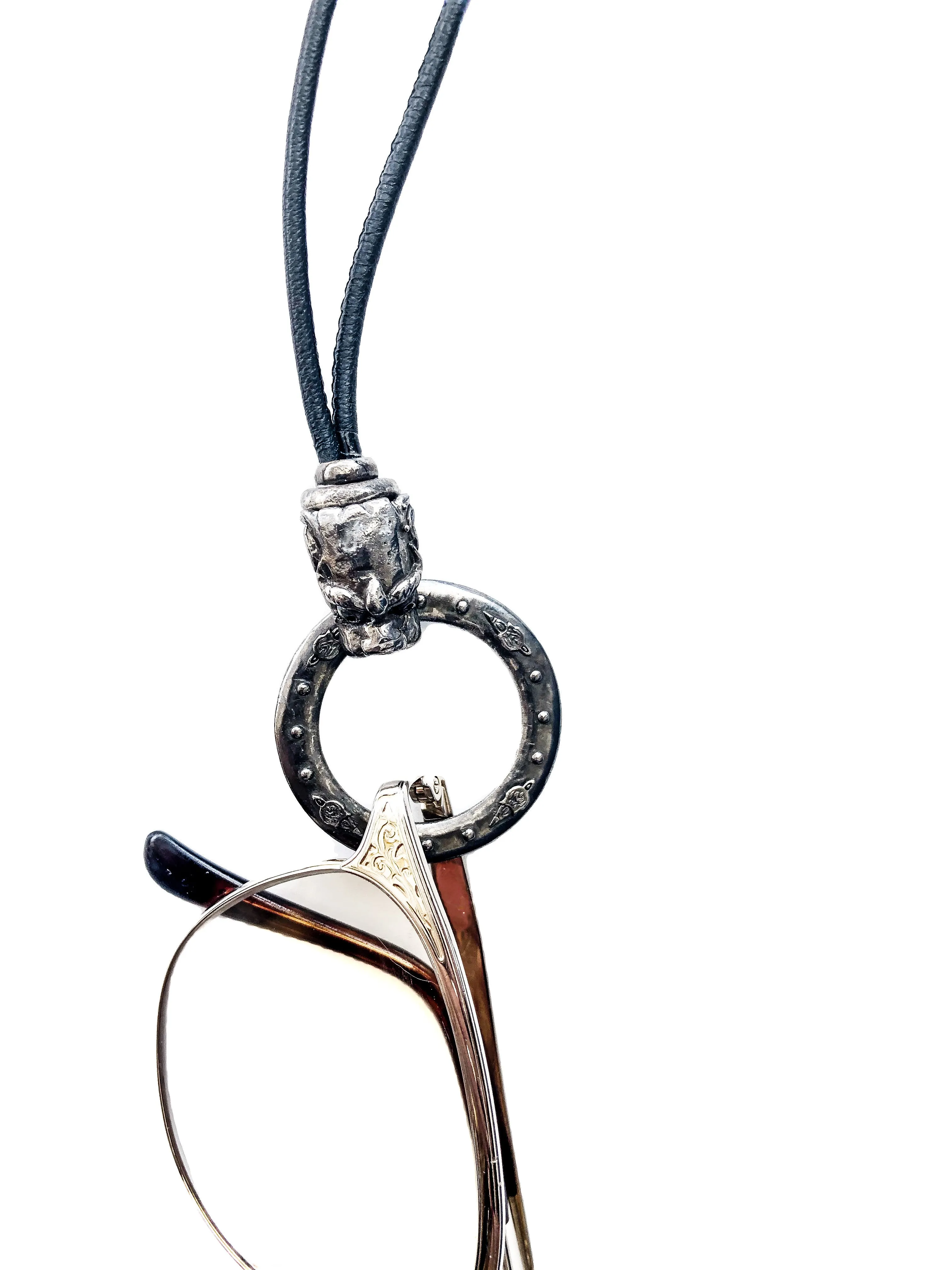 Rare Black Rhodium Edgy Foo Dragon Warrior