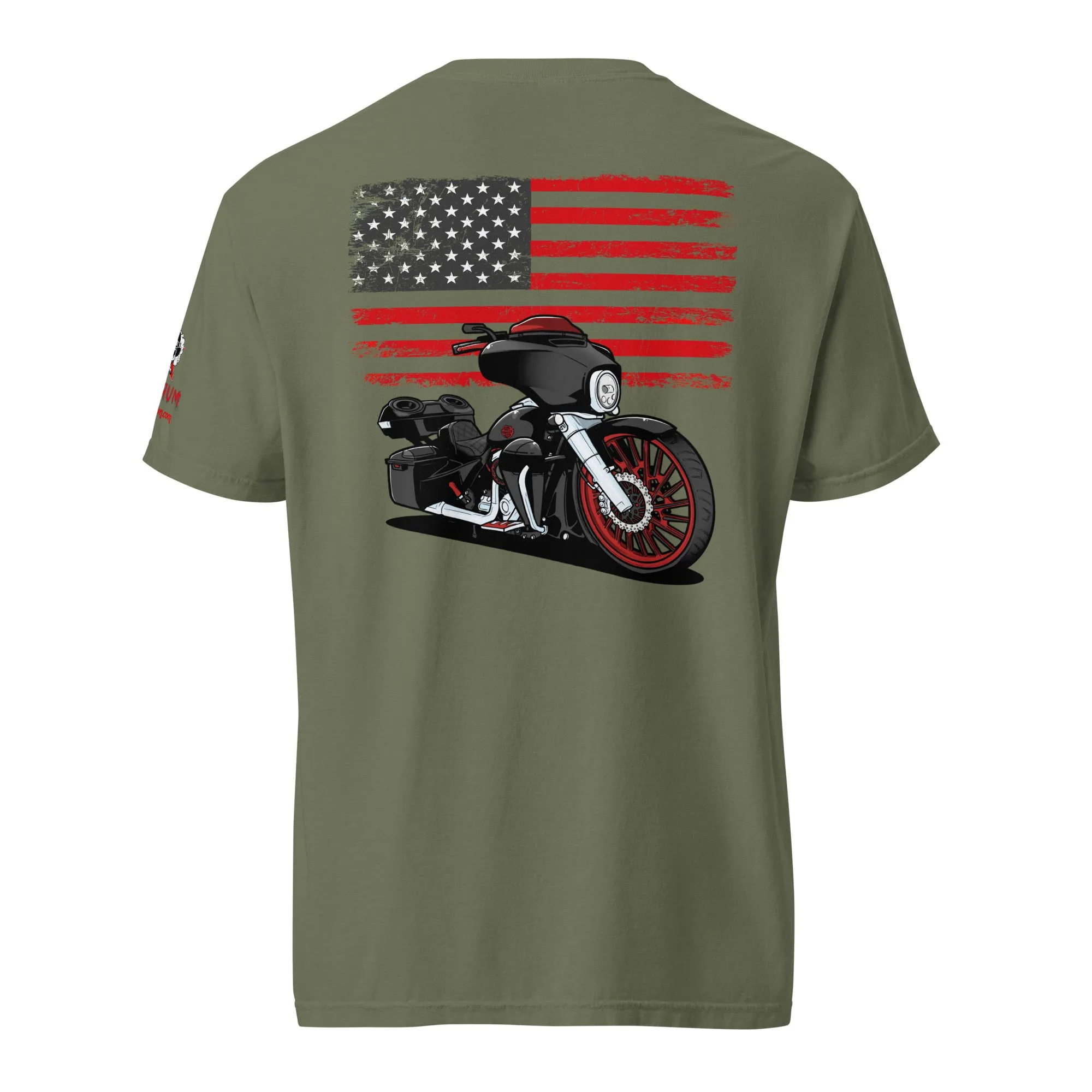 Ratchet's Build "REDRUM" Flag Unisex Garment-Dyed Heavyweight T-Shirt