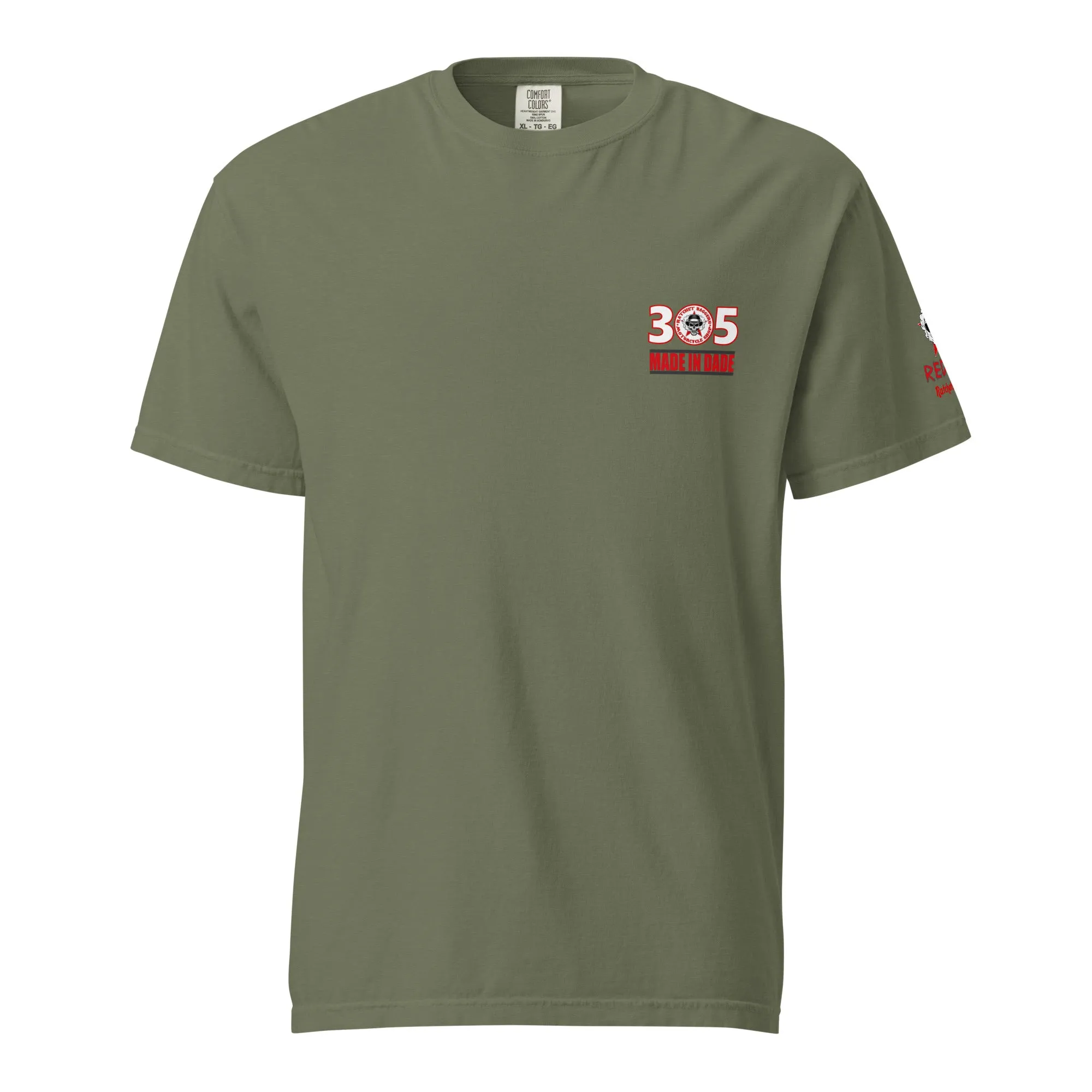 Ratchet's Build "REDRUM" Flag Unisex Garment-Dyed Heavyweight T-Shirt