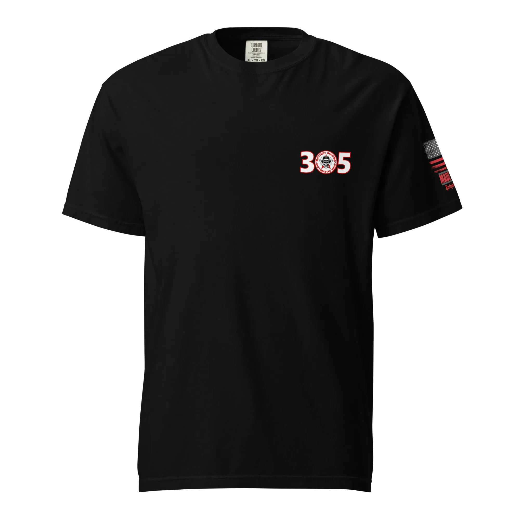 Ratchet's Build "REDRUM" Unisex garment-dyed heavyweight t-shirt