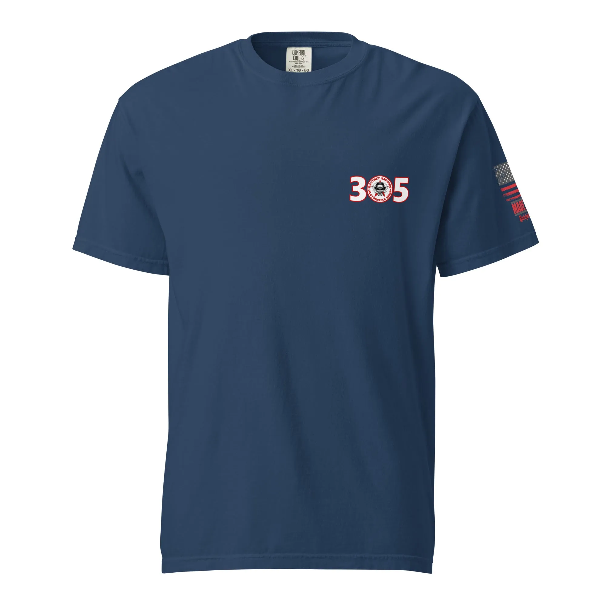 Ratchet's Build "REDRUM" Unisex garment-dyed heavyweight t-shirt