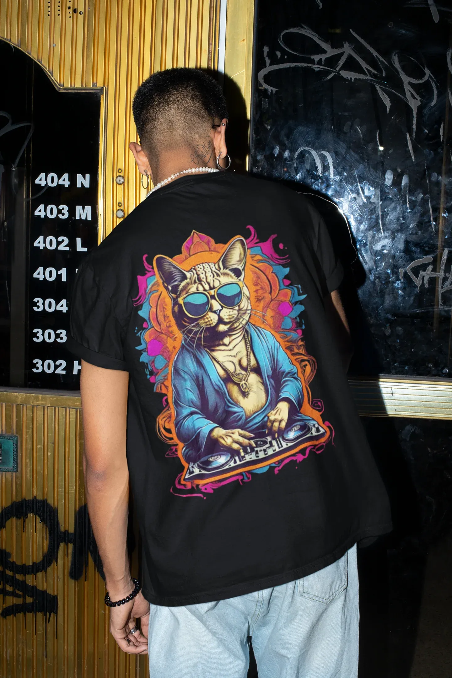 Rave T-Shirt | Buddha Cat