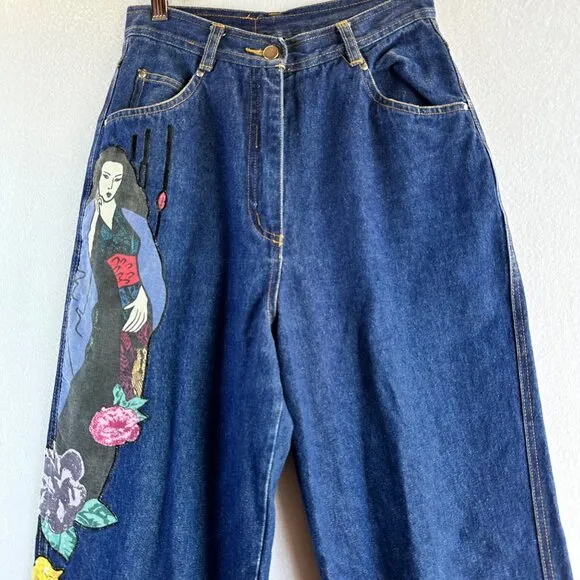 RCNSTRCT Studio 80s Together Jeans Womens Size 10 Women Balloon Baggy High Waist