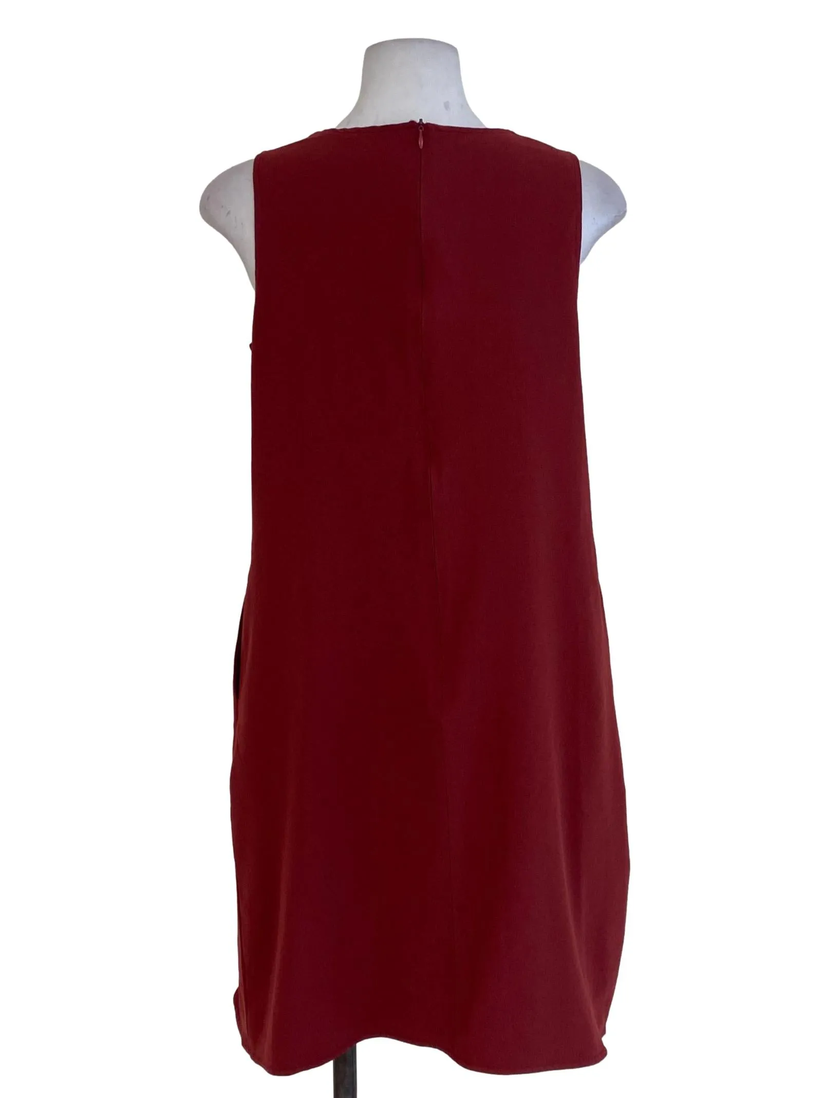 Red Layered Shift Dress