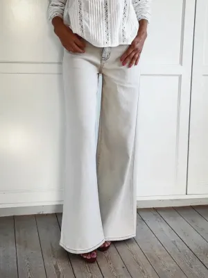 RELAXED LOOSE STRAIGHT LEG JEANS - LIGHT GREY