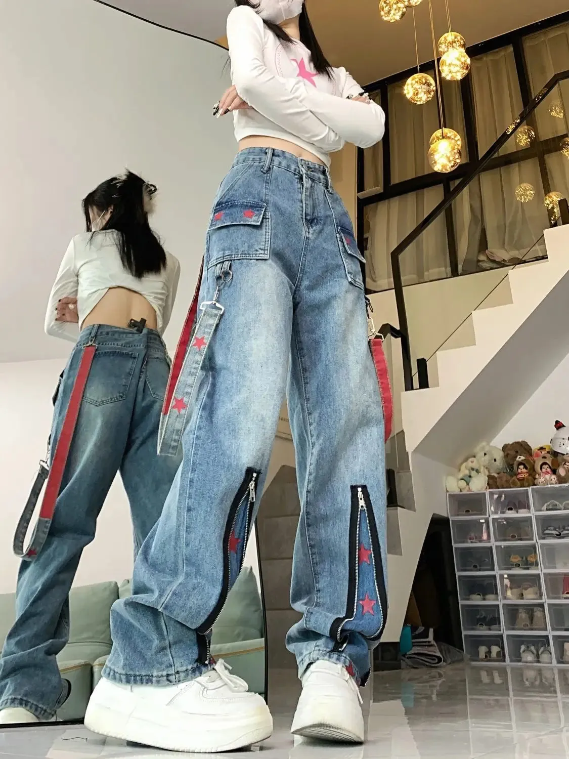 Retro Baggy Jeans Women