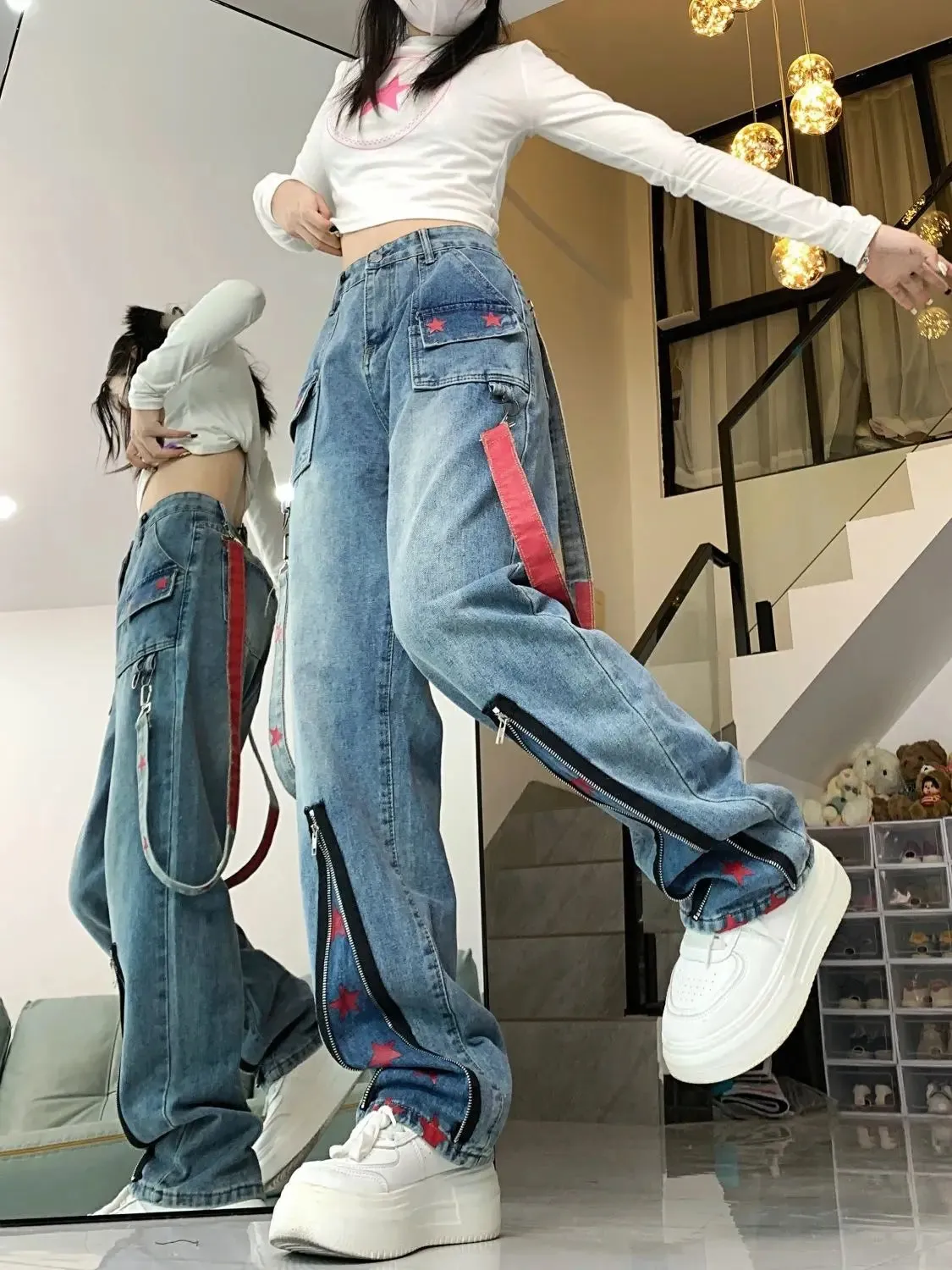 Retro Baggy Jeans Women