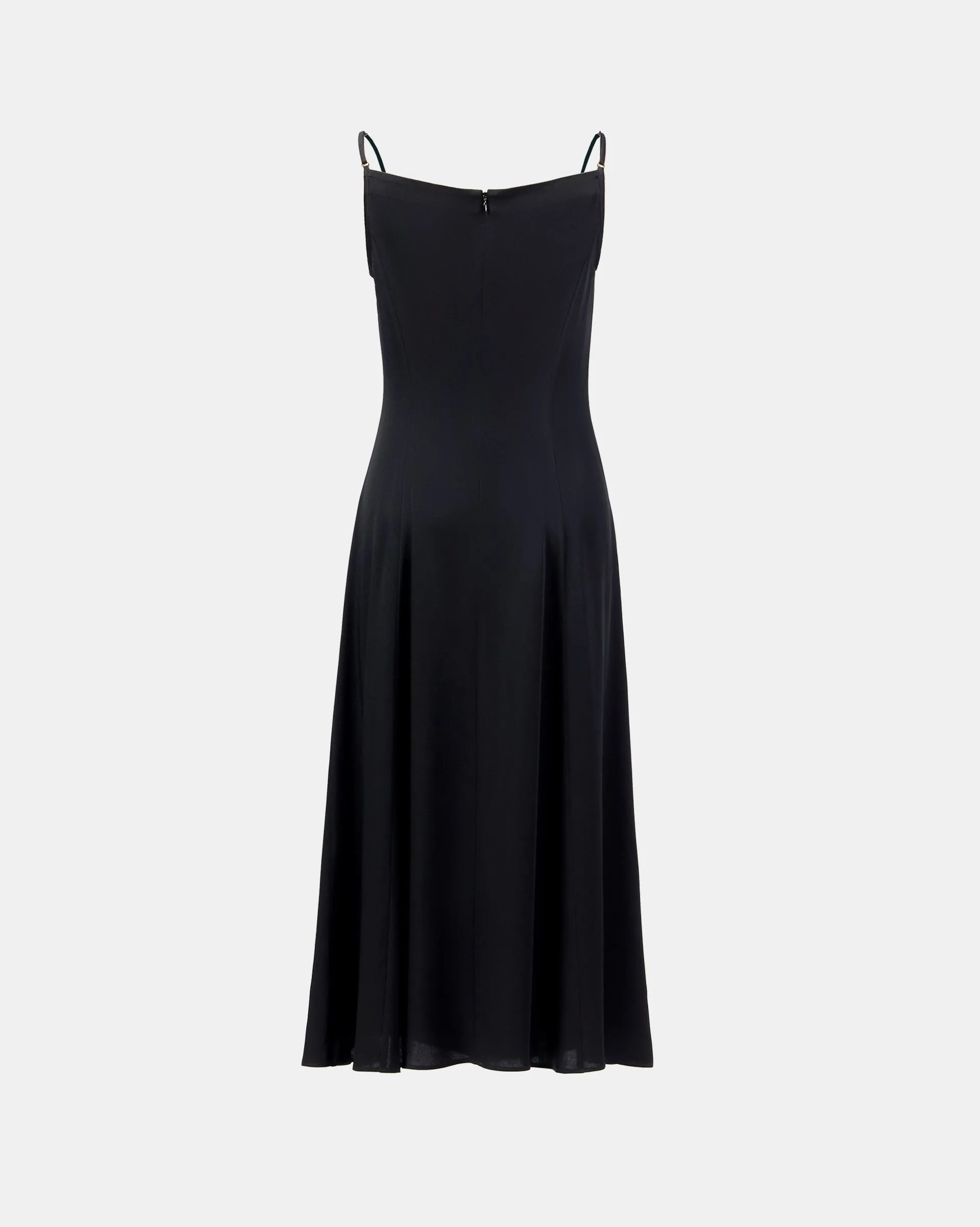 Rhinestone-Embellished Cinched Waist Dress