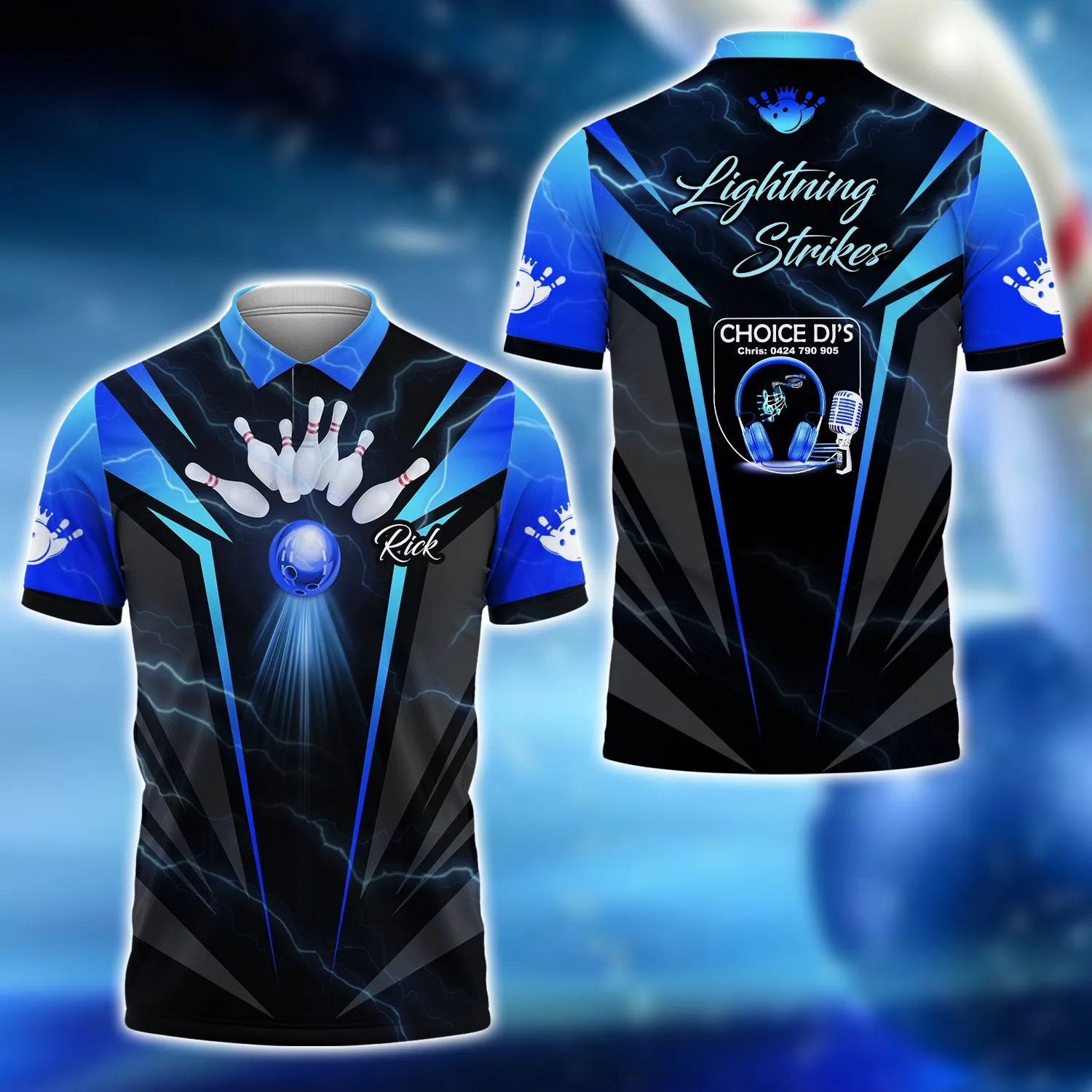 Rick Lightning Strikes Team 3D Shirt - QB95
