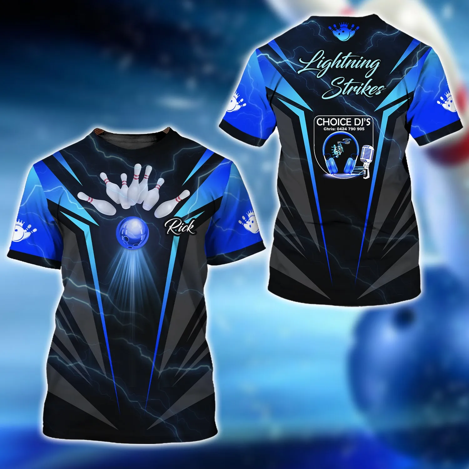 Rick Lightning Strikes Team 3D Shirt - QB95