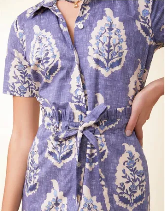 River Midi Dress Ogeechee Floral Motif