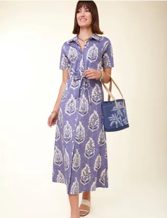 River Midi Dress Ogeechee Floral Motif